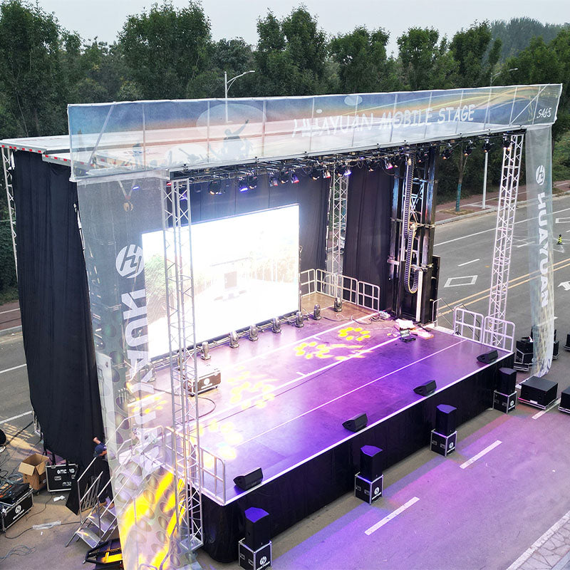 HY-S465 semi trailer mobile stage