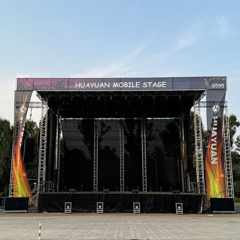 HY-S595 semi trailer mobile stage