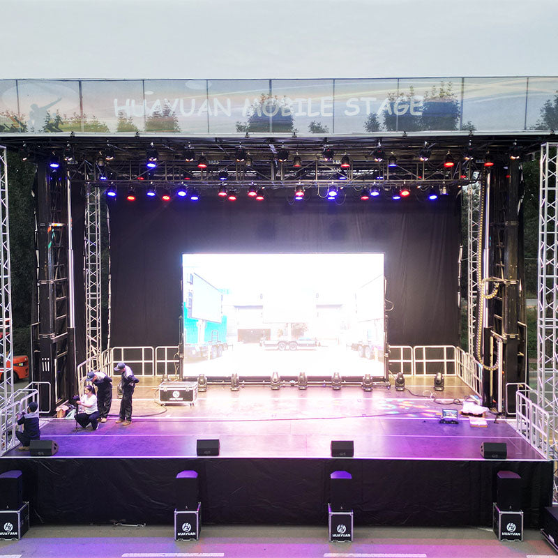 HY-S465 semi trailer mobile stage