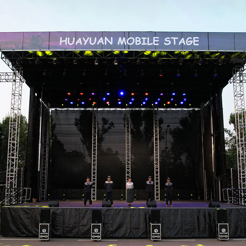 HY-S595 semi trailer mobile stage
