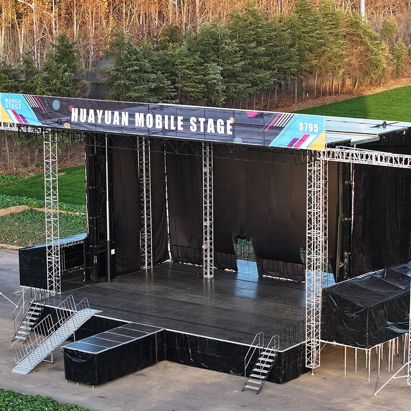 HY-S795 semi trailer mobile stage