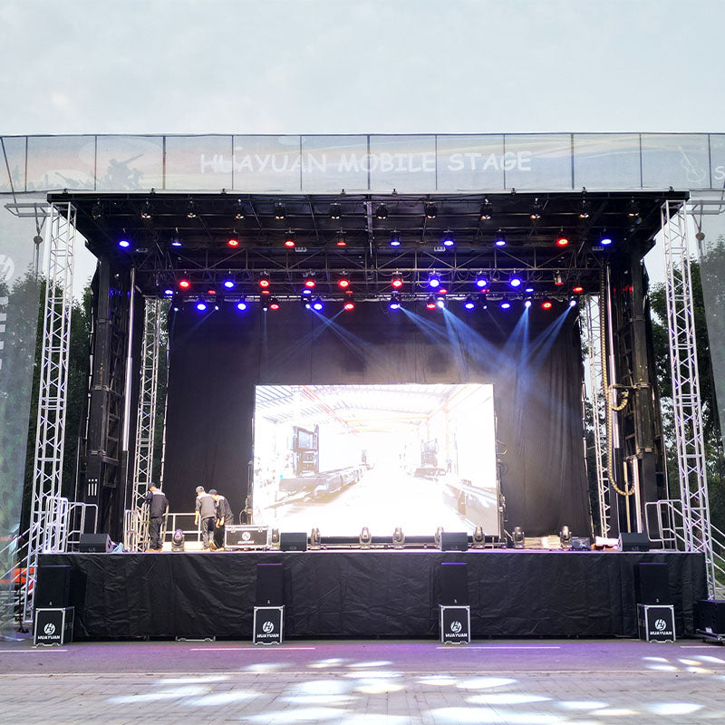 HY-S465 semi trailer mobile stage