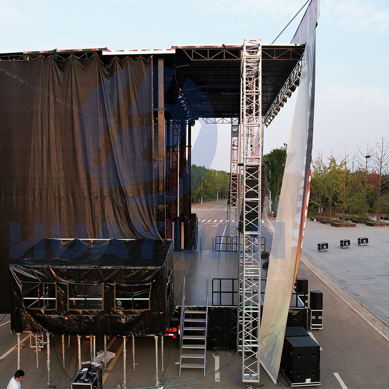 HY-S595 semi trailer mobile stage