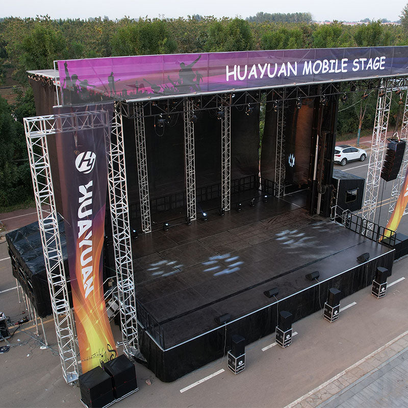 HY-S595 semi trailer mobile stage