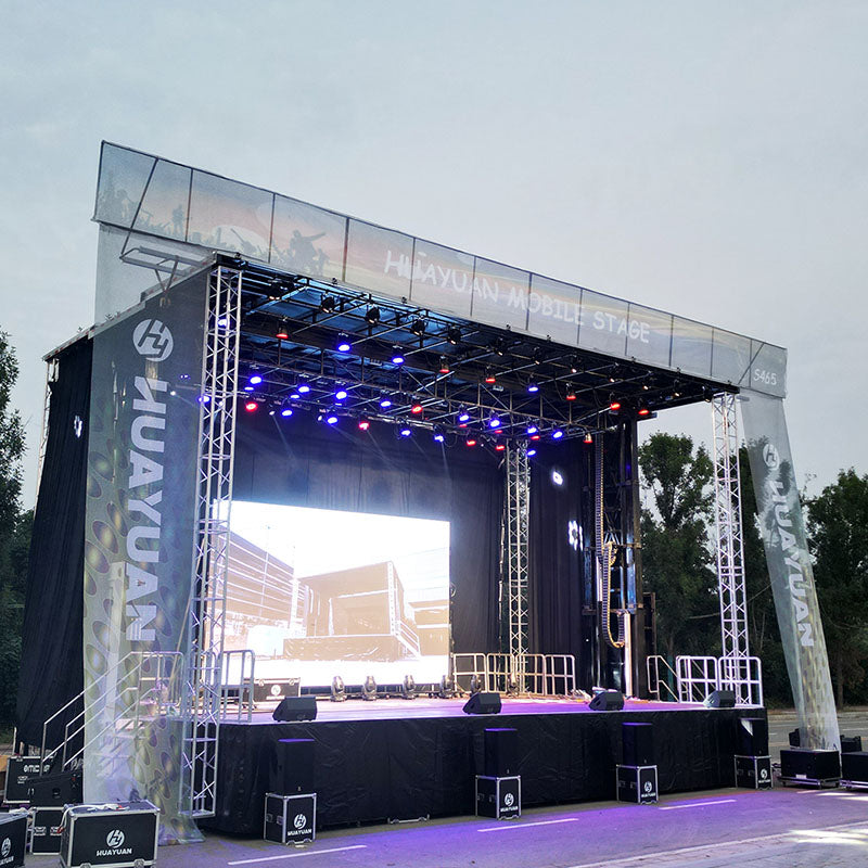 HY-S465 semi trailer mobile stage